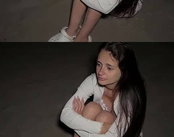 A breasty hotty suffers from betrayal on the beach at night and finds solace in a quickie with a stranger