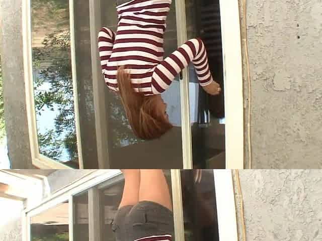 Redheaded Coed Gets Plowed By Her Mature Neighbour