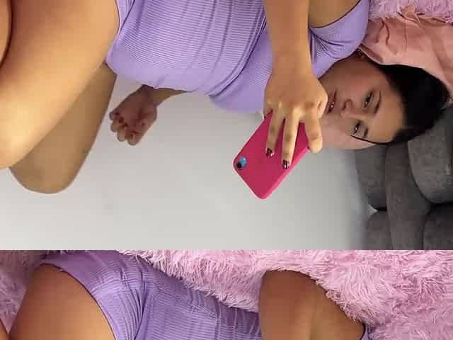 I See My Stepsister Masturbating So I Decide To Help Her Lower Her Horniness With A Hard Fuck