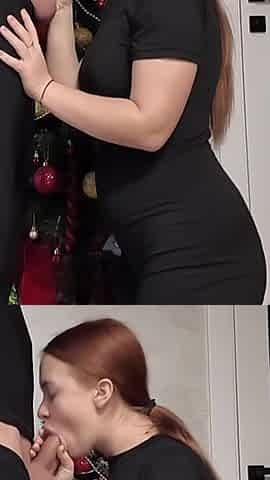 I Fucked My Stepsister on New Year's Eve Near the Christmas Tree with Toys and Gifts. Xkeryb