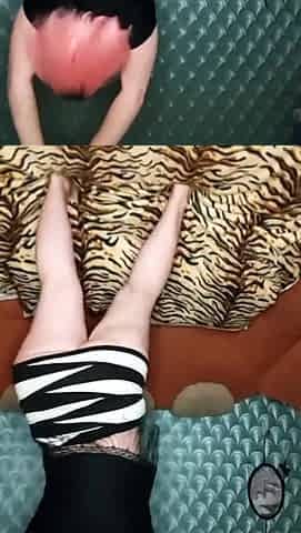 Russian cutie dances a vehement dance
