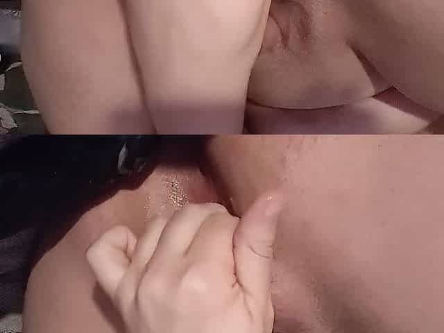 ftm bitch fists its booty and licks its fingers clean