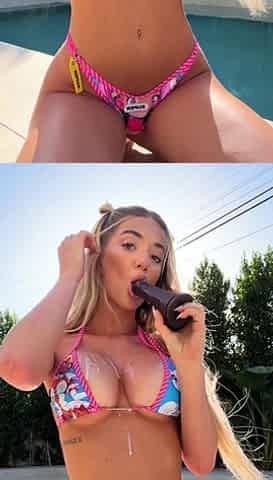 Autumn Ren Spreads Wide For Pool Dildo Squirt Onlyfans