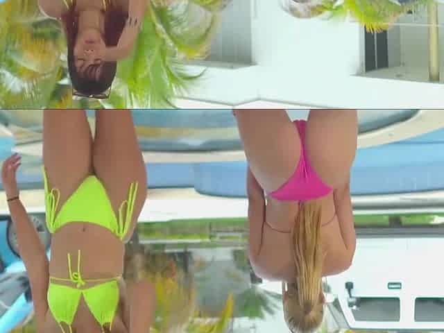 Pool Party Ends In Lesbian Kissing And Pussy Blowjob Between Friends