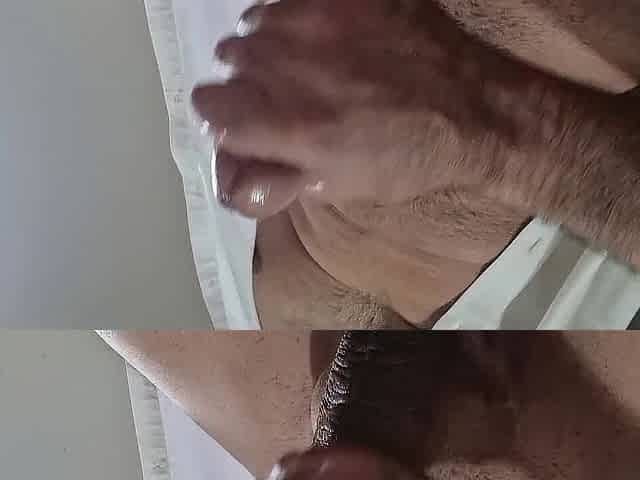 Cumming after a lengthy day in the office