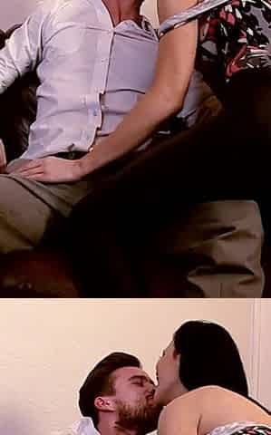 Strange guy meets the horny MILF Jasmin Jae at a party and takes her home with him