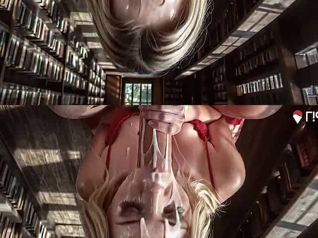 A college student gets cum on her face from her teacher after riding his hard dick.[AI]