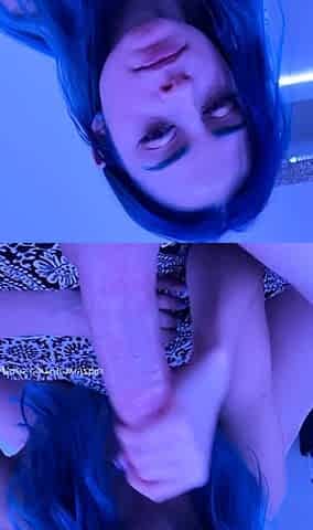 Blowjob for big cock from college brunettes
