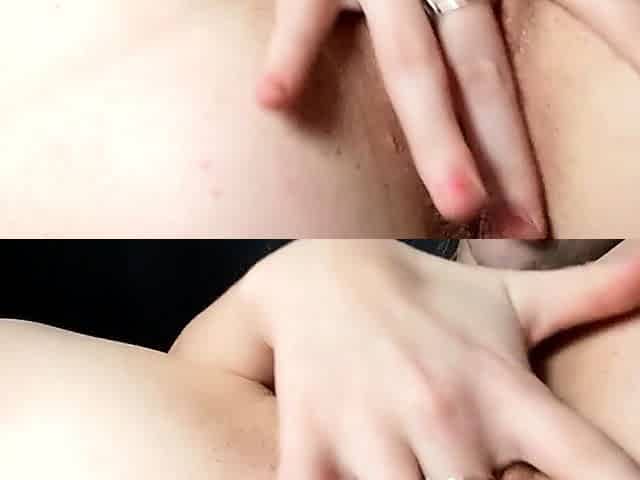 Horny amateur couple close up anal on webcam
