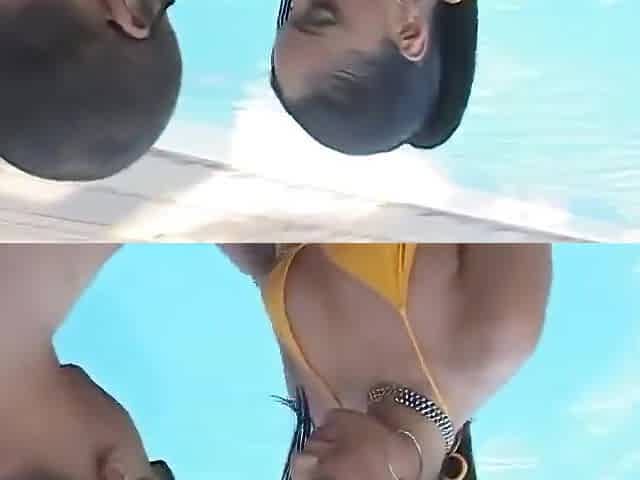 Ice La Fox And Guy Disilva - Pig And Bitch Lick Each Other In The Pool