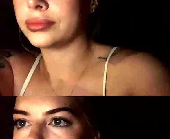 Big boob brunette masturbates on webcam