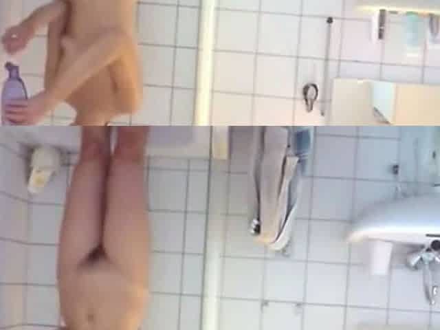 spying my skinny flat breasted niece in shower
