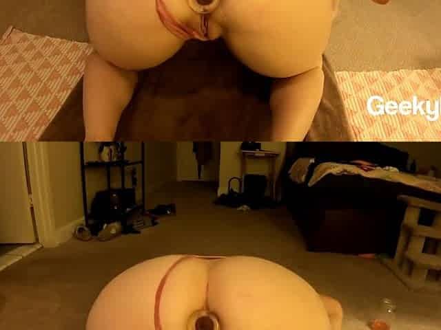 Anal Creampie For Geekybuns