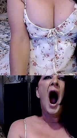 Tired MILF Big Yawning Mouth