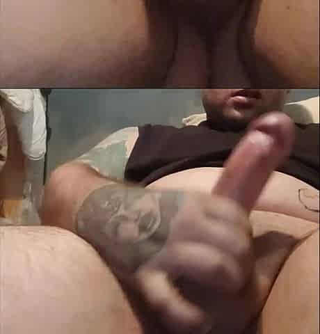 wild masturbation for a giant dick with shister666