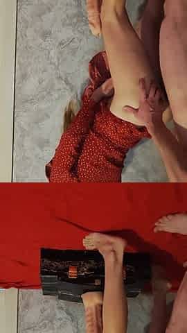 She Rode a Monster Dildo After a Quick Fuck.