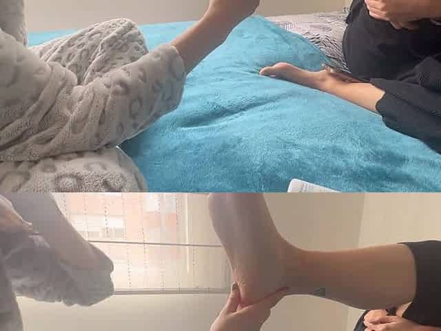 Foot Wrestling Between Two Women in Love