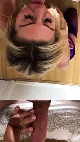 Amateur Blonde Blowjob CIM