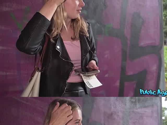 Public Agent FULL SCENE - Cute & hesitant students 1st public sex in the rain