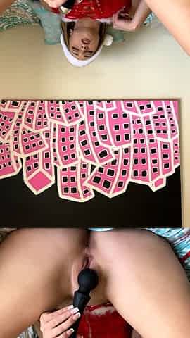 Cute Blonde Masturbates on Webcam with Toy