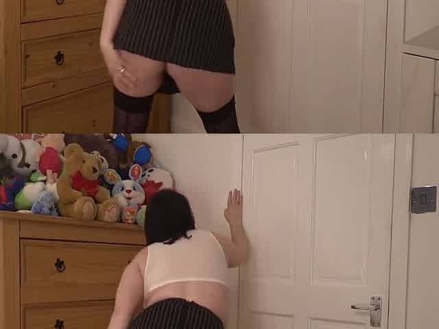 Secretary In Miniskirt Striptease
