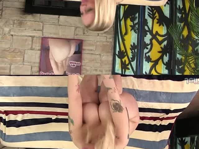 Curvy Golden-haired Sinful Samia Likes Anal