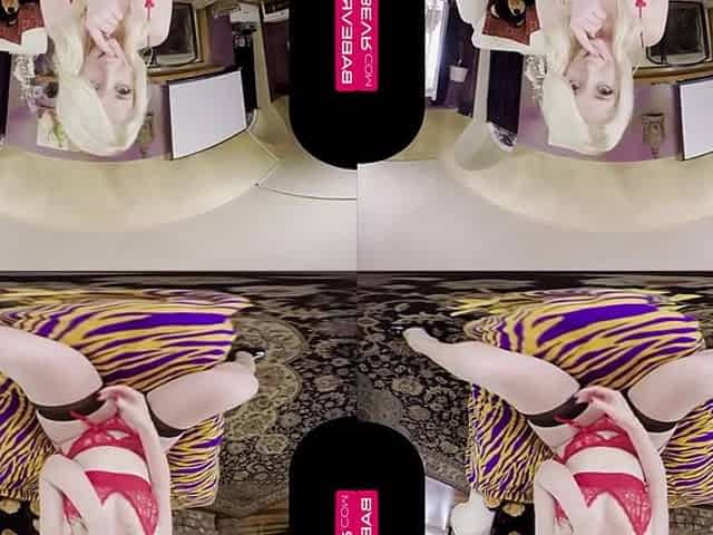 Blonde Slut Wants You To Watch Her With Vr Porn, Charlotte Stokely And Virtual Reality