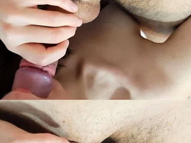 Teen Brunette POV Blowjob Cumshot