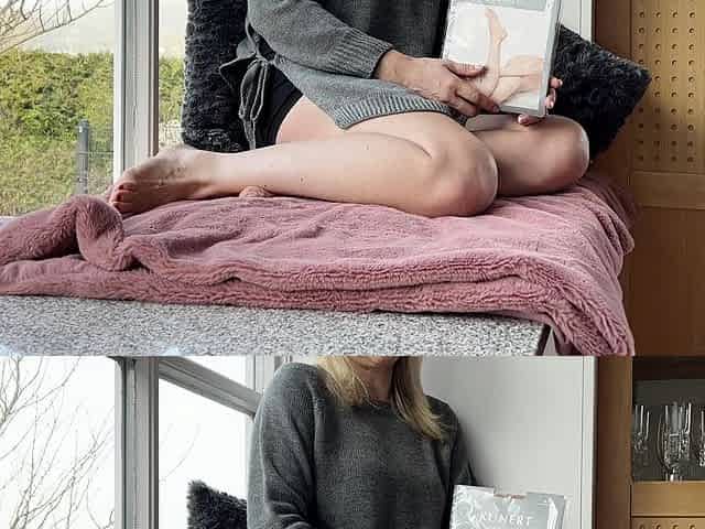 Busty blonde in foot fetish porn