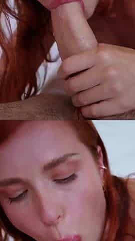 Hotel Guest Swallows Everything: Russian Redhead Deepthroat