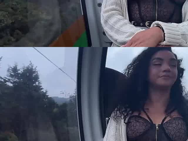 Slut Gives Stranger Blowjob In Public Then Gets Fucked In The Forest