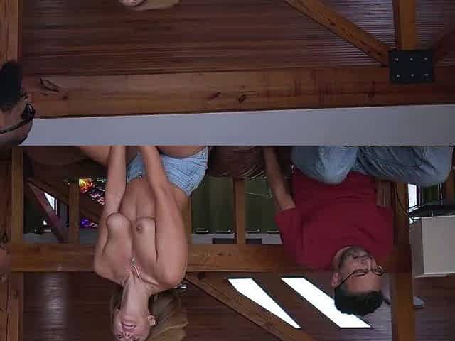 Amateur euro teens in a hardcore threesome