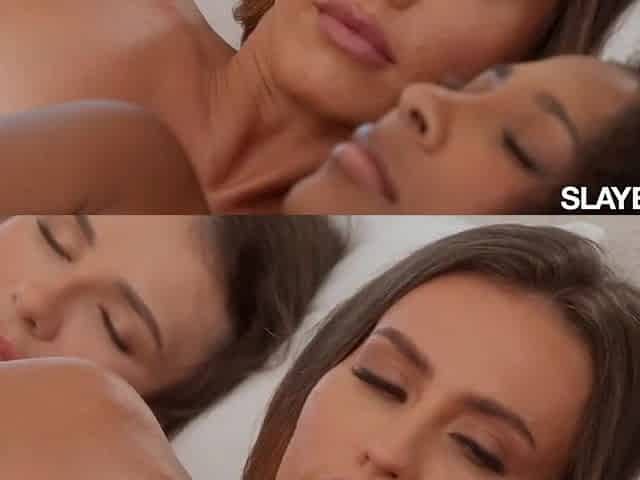 SLAYED Sun-Wet Angels Kelsi Monroe, Vanna Bardot, Liz Jordan And Olivia Jay Share A Juicy Ardent Foursome