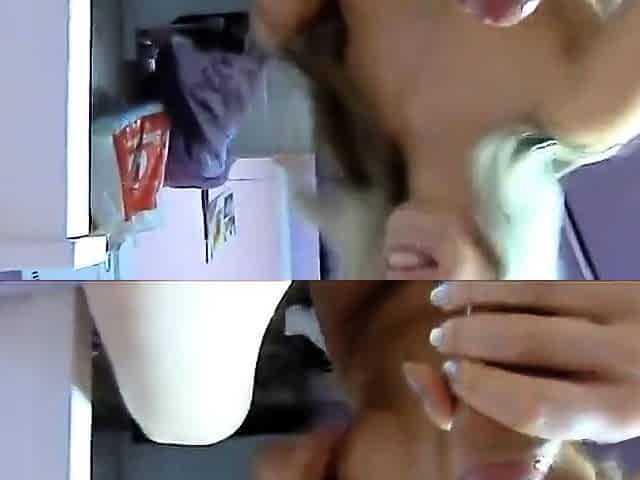 Riesenladung in der Wichsfresse - German Amateur Facial