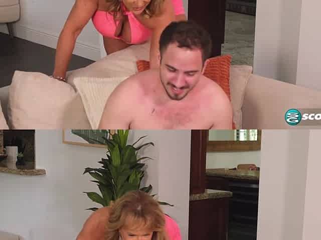 59-year-old Lana Lee does some kinky stuff with her son's friend
