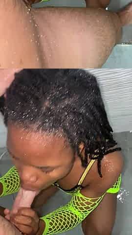 QUEEN ANNA-GIVES FELLATIO Inside Shower MOST EXCELLENT LIFE
