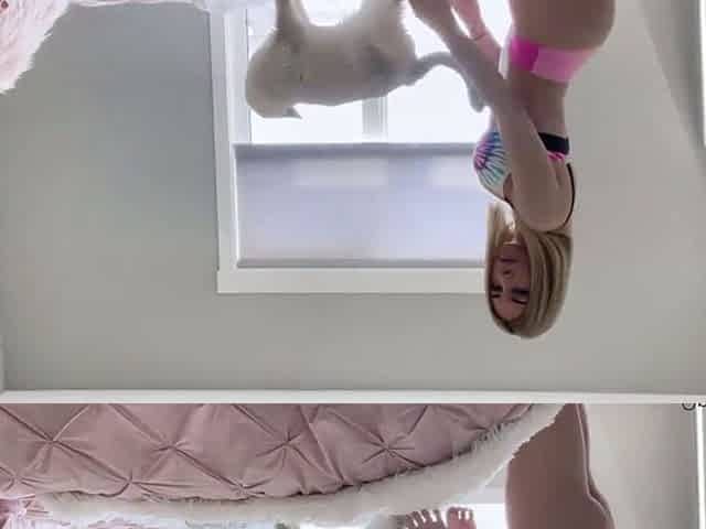 Busty blonde mature solo masturbation for webcam