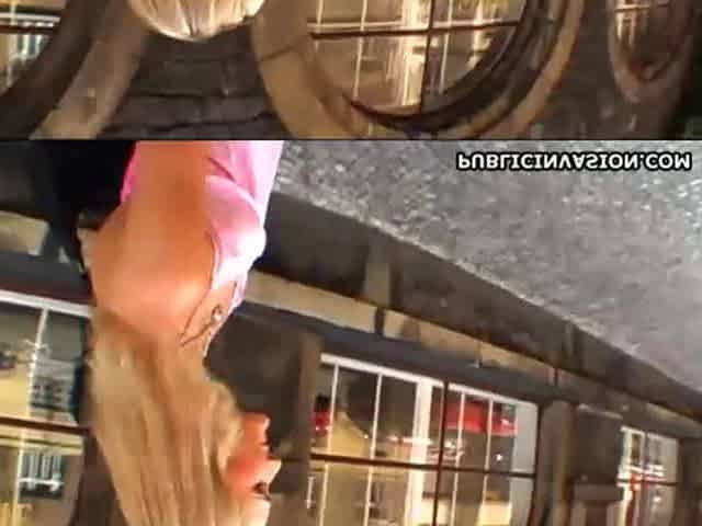 Petite perky tits blonde hoe on her first date with POV blowjob in the toilet wc
