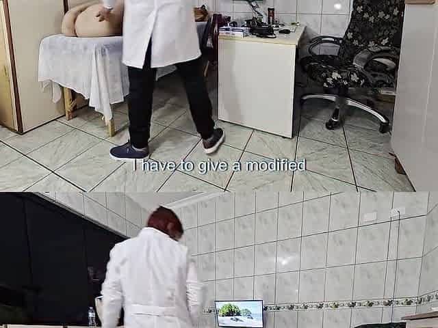 Anal exam involving the insertion of a plug and ass slam to retain sperm inside.
