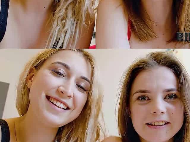 RIM4K. College chicks presented their friend unforgettable threesome with rimjob