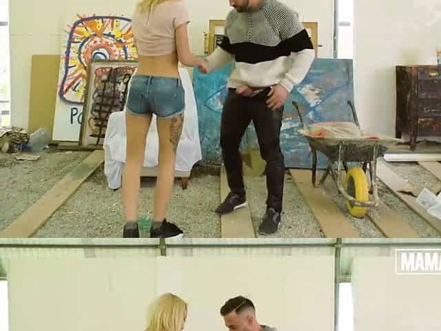 Katrin Tequila Blows & Rides Large Dick in Garden Shed - MAMACITAZ