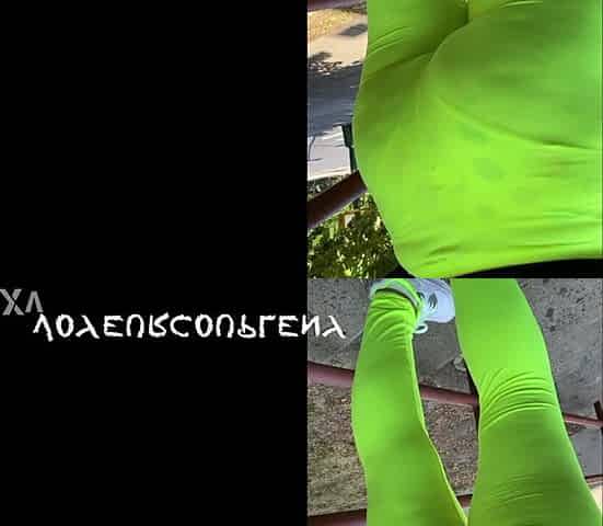 Watch throughout yellow leggings with polka dot pants