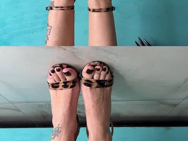 My Pretty Long Toes in High Heels Sandals and off Too