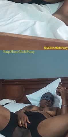 Chatting with my bf whilst rubbing my chunky black twat