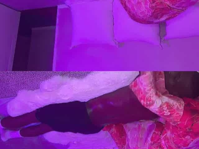 PINK GLOW WHORE SHOW mother I'd like to fuck Barbie Reya Lovenlight rubs Ray Ebony til this chab rubs her back