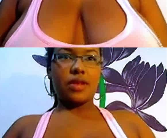 Big-Titted Ebony BBW Goes Live