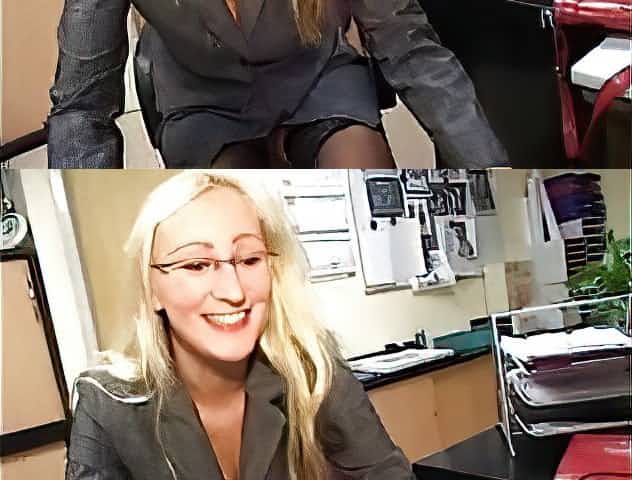 German Blonde MILF Secretary Stockings Anal