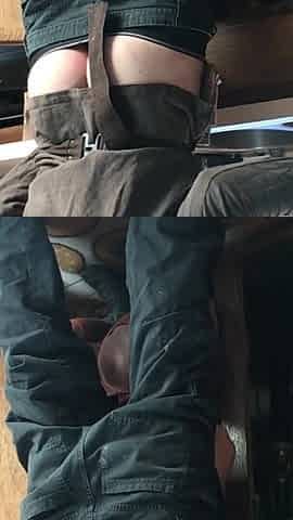 Lucky plumber fucked by cute slut