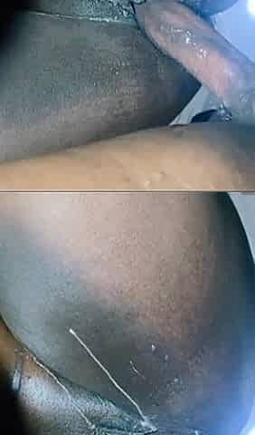 Cum on Her Big Fat Ass After Going Hardcore on Her Juicy Pussy