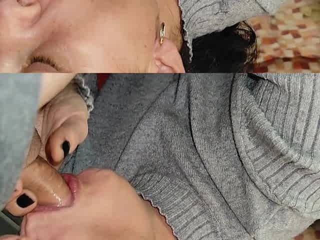 Hot Amateur Wife Blowjob with Cum in Mouth